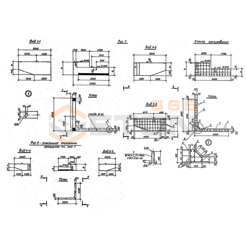 Блоки шкафных стенок Серия 3.503.1-79 БШ 27-5-2