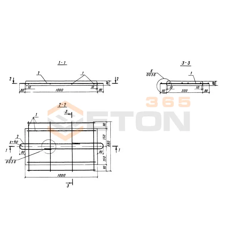Плиты Серия 3.820.1-70 (3.820.1-32, 3.820-11) ПВ 10-5-0,6