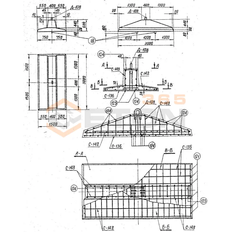 Анкерные плиты Серия 3.407-115 ПА 2-2
