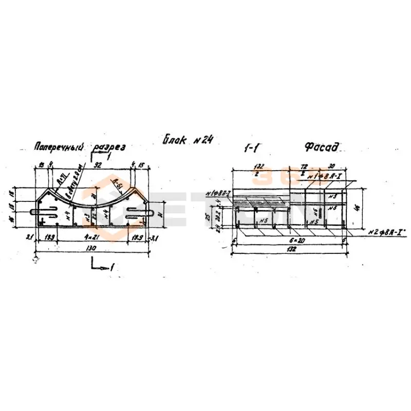 Блоки лекальные под конические звенья Шифр 1484 БЛ 9