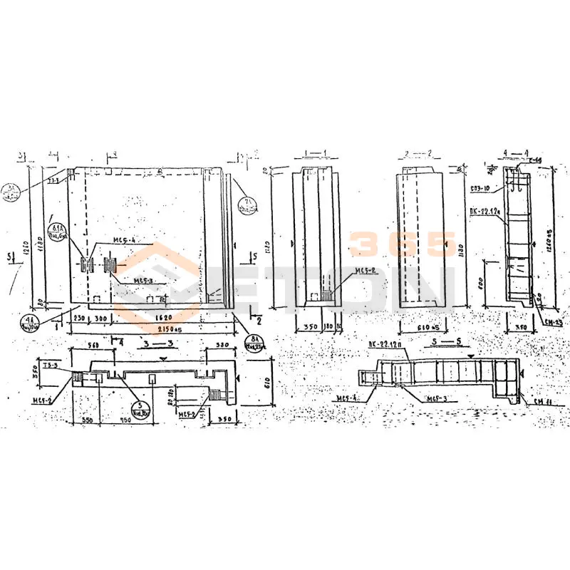 Панели наружных стен Серия 1.232 КЛ-2 НР 3-22-12-35 п (1.232 КЛ-2)