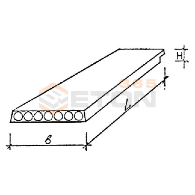Панели перекрытий многопустотные Серия 1.202.1-2 ПК 6-54-15-1