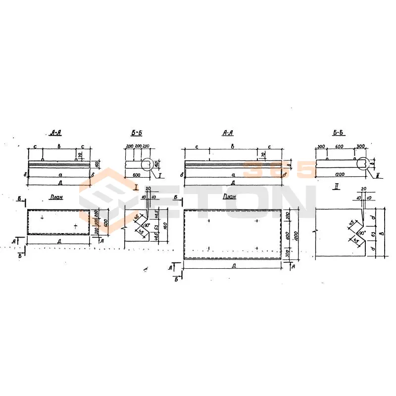 Плиты перекрытия Альбом РК 2303-86 ВП 40-6