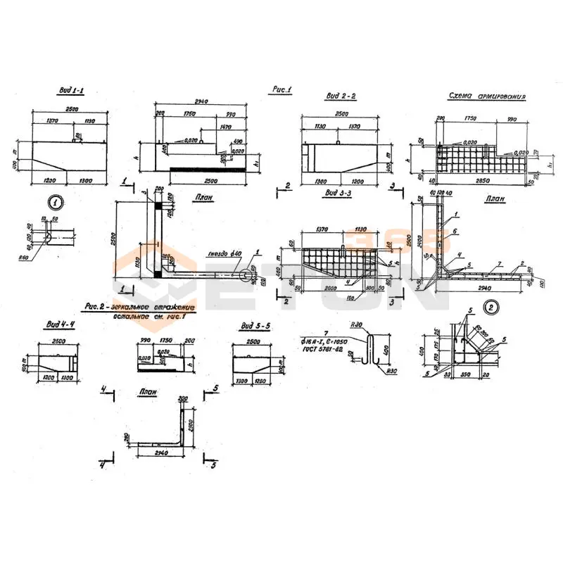 Блоки шкафных стенок Серия 3.503.1-79 БШ 29-4-3