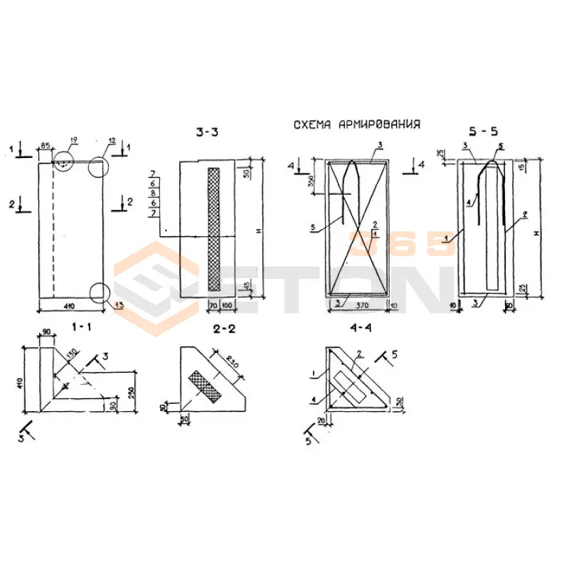 Панели стеновые трехслойные Серия 1.232.1-7 3ПСТ 41-180-25 л