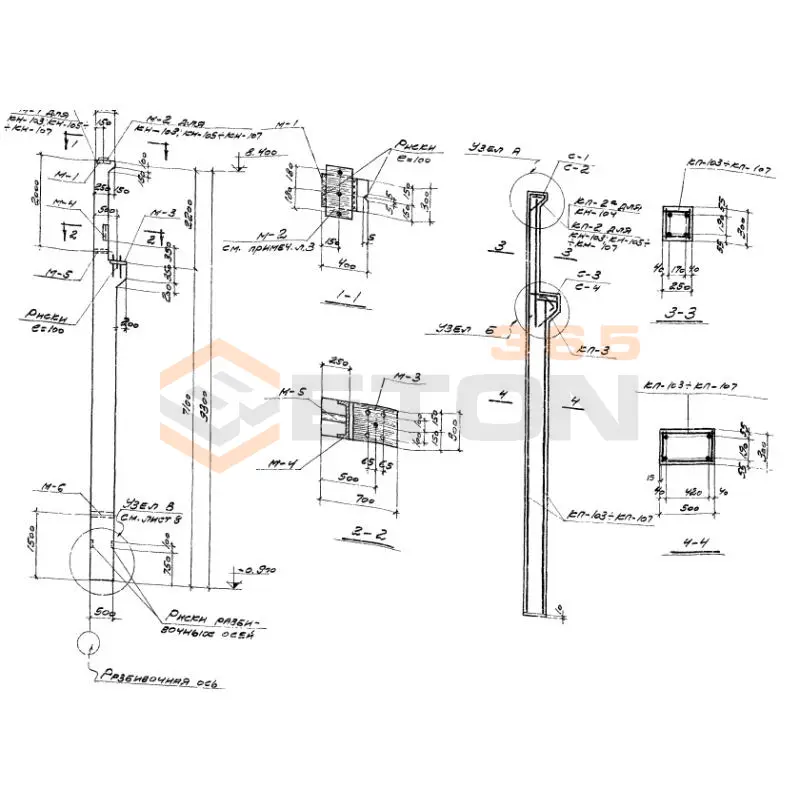 Колонны Серия 1.423-2с КН 106 (1.423-2с)