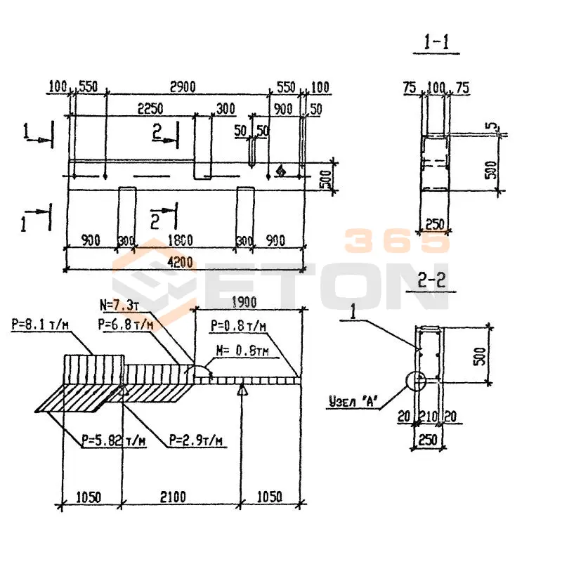 Траверсы Серия 3.016.1-11 Т 3-3