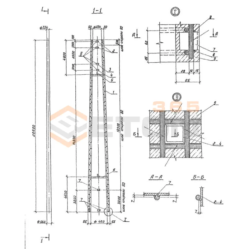 Стойки Сери 3.407.1-175 СК 22,9-2,3 (3.407.1-175)