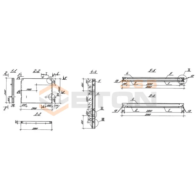 Панели стеновые плоские Серия 3.900.1-10 ПС 2-24 кн