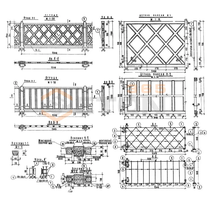 Панели оград Шифр 734 П 2 (Шифр 734)