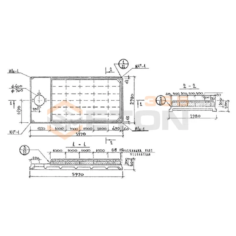 Плиты покрытия комплексные Шифр 912 КПВ 7-4 АIIIв Т М150 (Шифр 912)