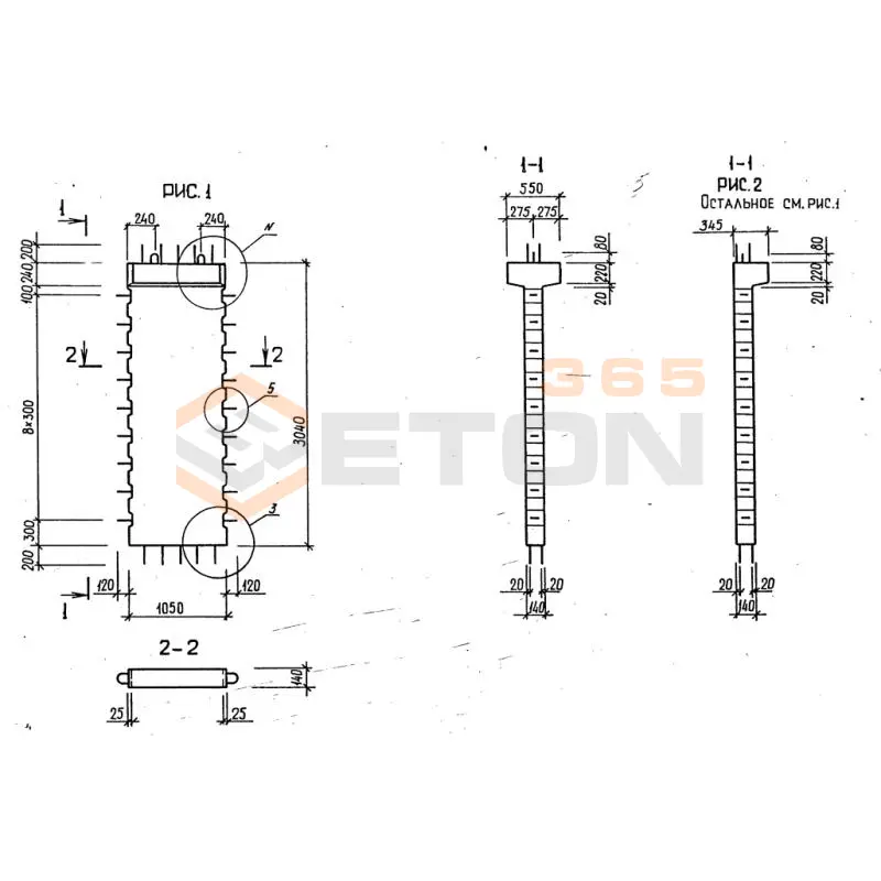 Диафрагмы жесткости серия 1.020-1/87 ( 1.020.1-7, 1.020-1/83, ИИ 04-1, 1.020.1-3пв ) 1Д 11-30 пв