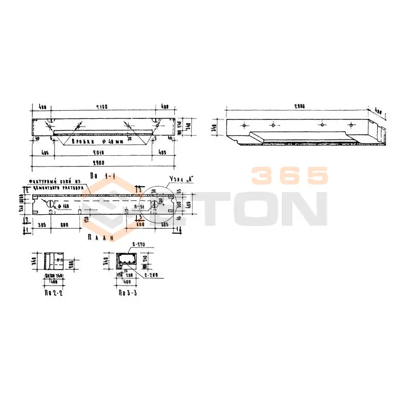 Блоки перемычные Серия ИИ 03-05 НМК 64-4