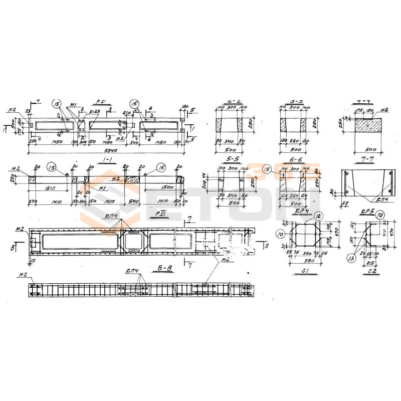 Ригели ТП 901-6-43 Р 7