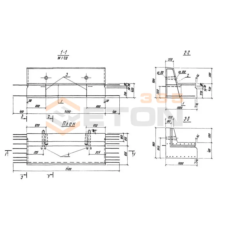 Блоки гасителей Серия 3.820.1-29/91 БГ 3