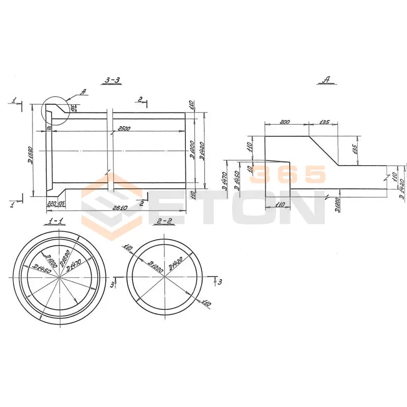 Трубы безнапорные раструбные Серия 3.820-7 РТ 12у-25