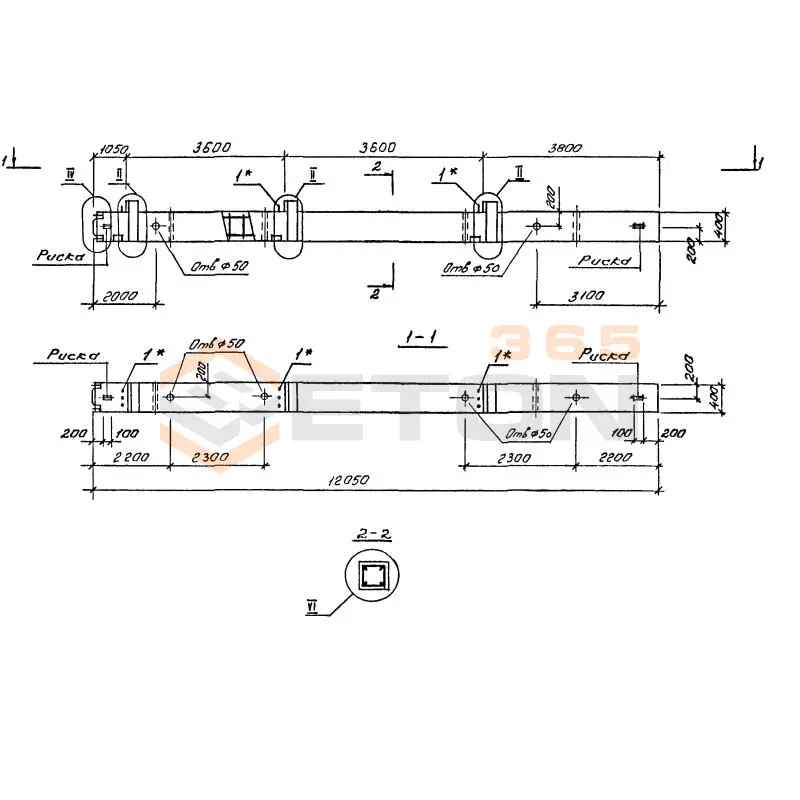 Колонны Серия 1.020.1-4 3КНО 36-36-5-36-00