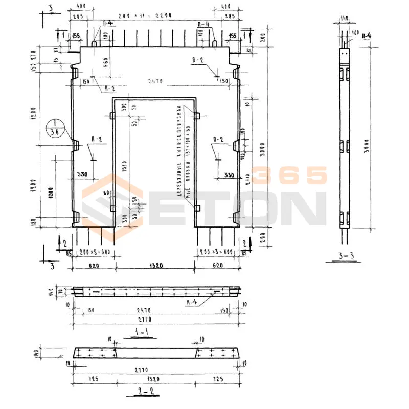 Диафрагмы жесткости Серия ИИ 04-6 Д 28-33 п (ИИ 04-6)