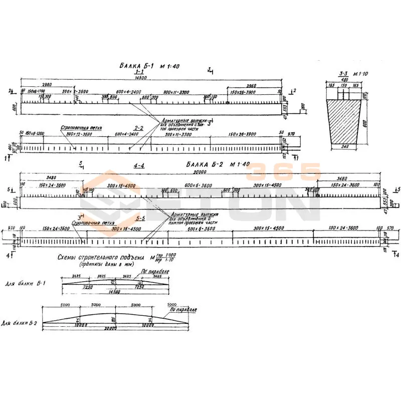 Балки Серия 3.503-27 Б 2 (3.503-27)