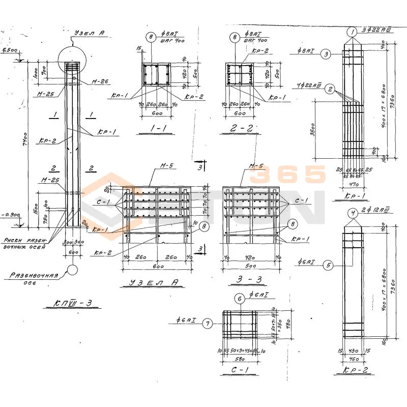 Колонны Серия КЭ 01-49 КП 7-3