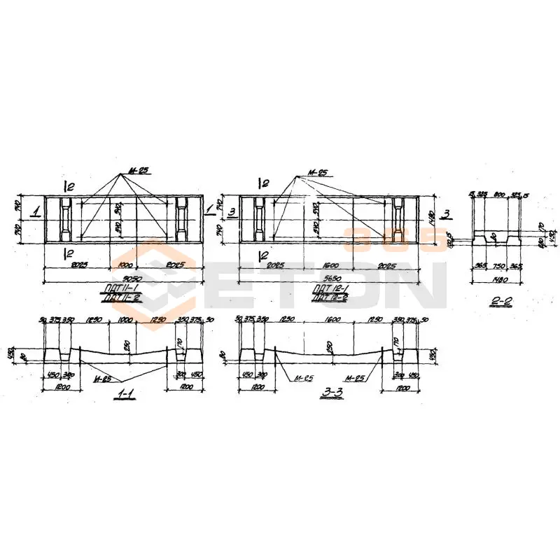 Плиты днища серия ИС 01-05 ( НК 029-23:39 ) ПДТ 11-2