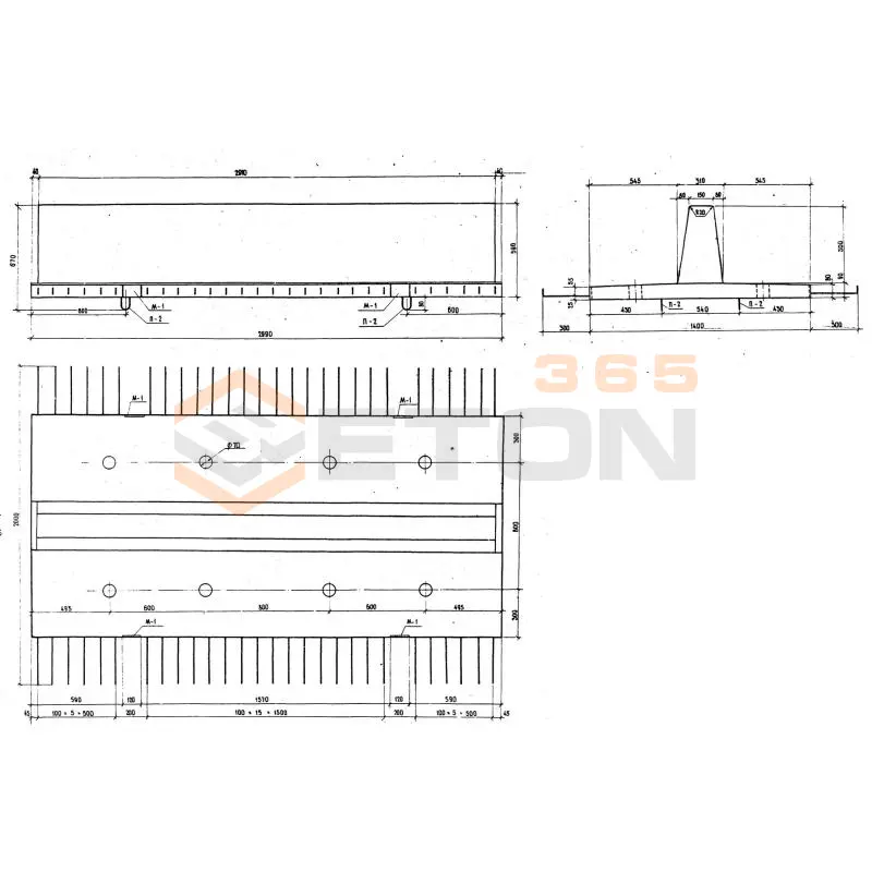 Блоки разделительной полосы Серия 3.503-12 РП 1