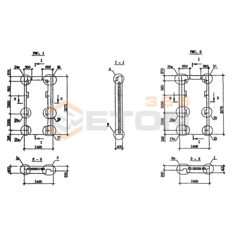 Панели наружных стен Серия 1.090.1-2с 1ПС 15-33-4 птс (1.090.1-2с)