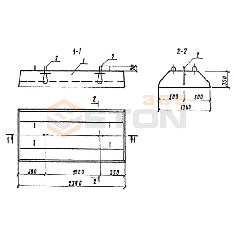 Плиты фундаментные ТПР 709-09-29.84 ФЛ 10-24-3 и (ТПР 709-09-29.84)