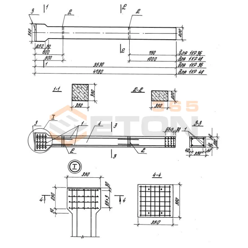Колонны Серия 3.900.1-10 1КР 36