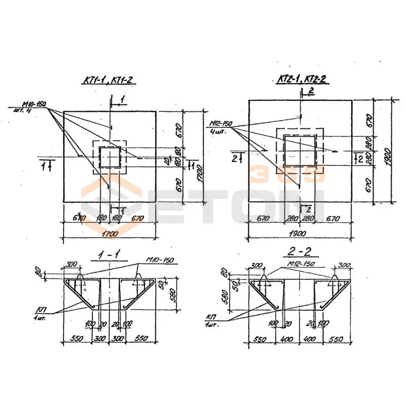 Капители Серия У 01-02/89 КТ 2-1