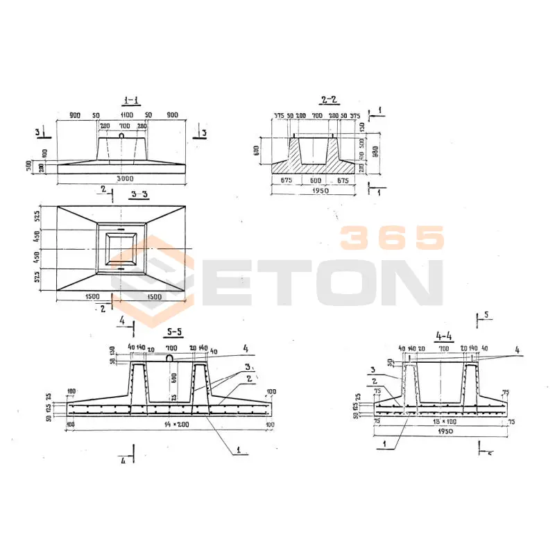 Блоки фундамента Серия 3.503-23 Ф 300