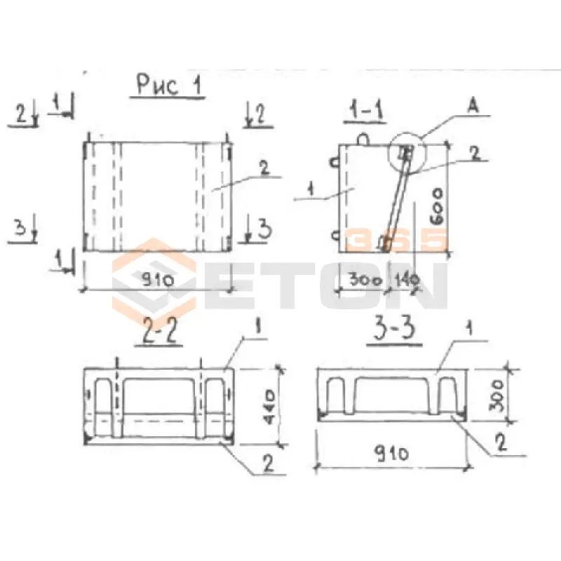 Вентиляционные блоки Серия КУБ 2,5 ВБ 9-6