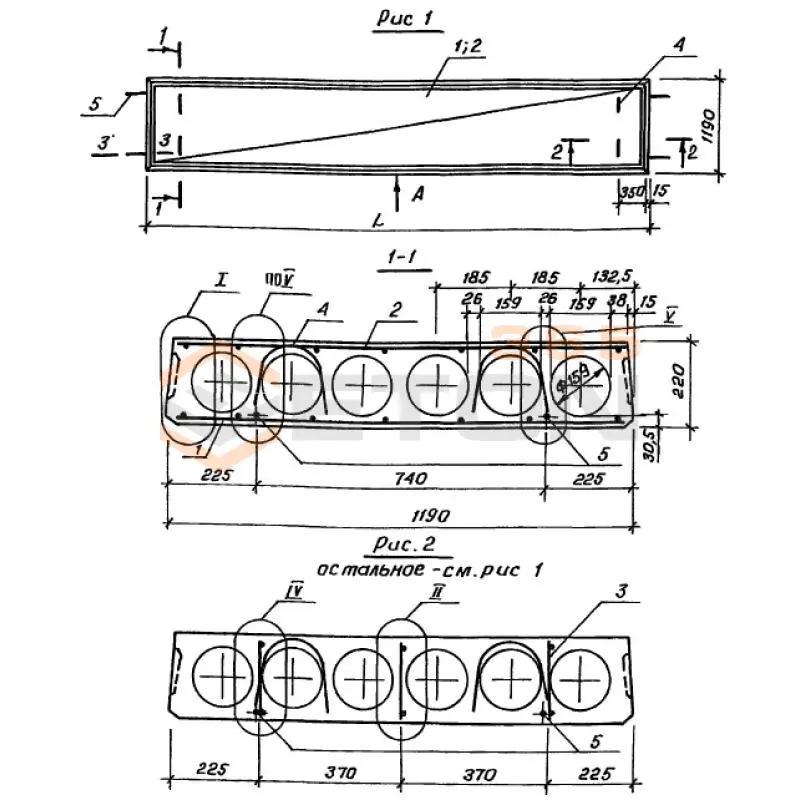 Плиты многопустотные Серия 1.141.1-28с ПК 29-12-8 АIIIт с9а (1.141.1-28с)