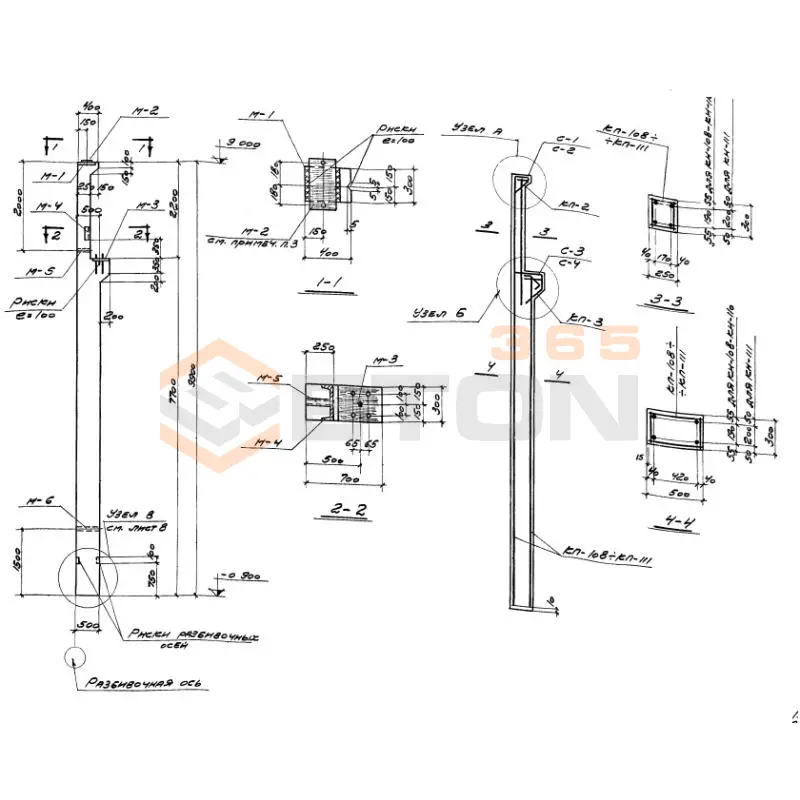 Колонны Серия 1.423-2с КН 110 (1.423-2с)