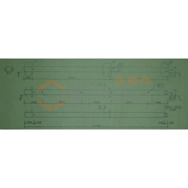 Колонны сечением 400х400 мм для зданий с высотами этажей 5,4-6,0 и 6,0 (7,2) м Серия 1.020.1-2с/89 4КВ 60-111-4 с