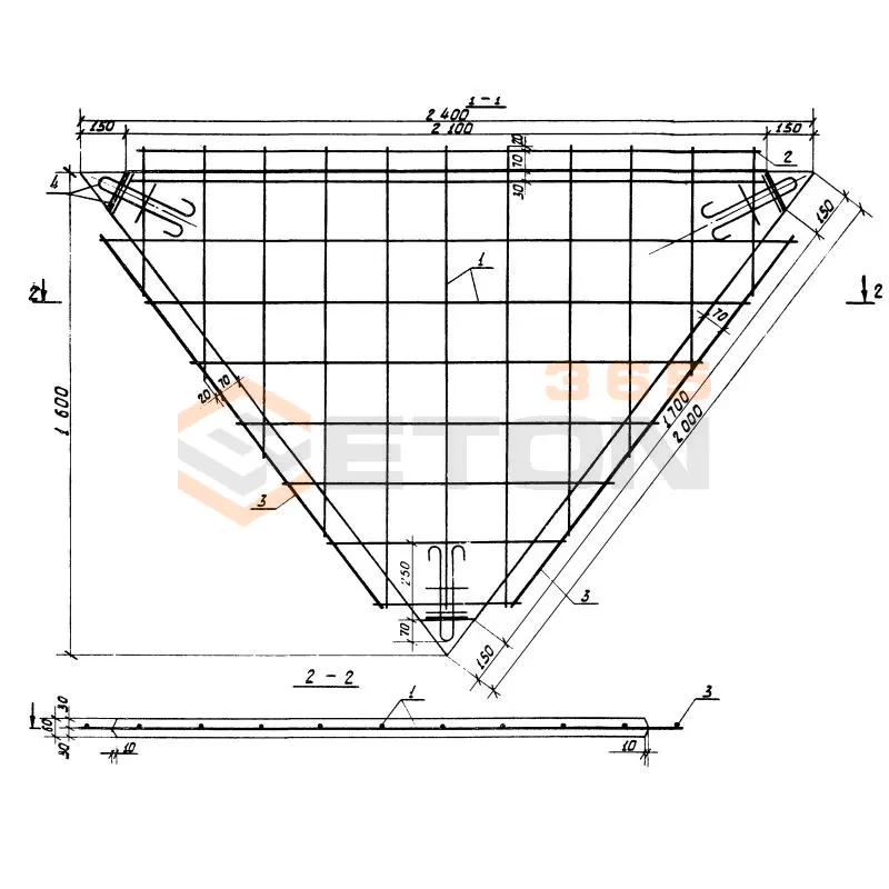 Плиты Серия 3.820.1-70 (3.820.1-32, 3.820-11) ПТВ 20