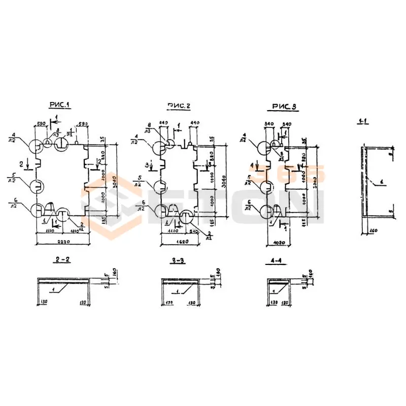 Панели внутренних стен Серия 1.090.1-2с ПВ 22-30-1 тс (1.090.1-2с)