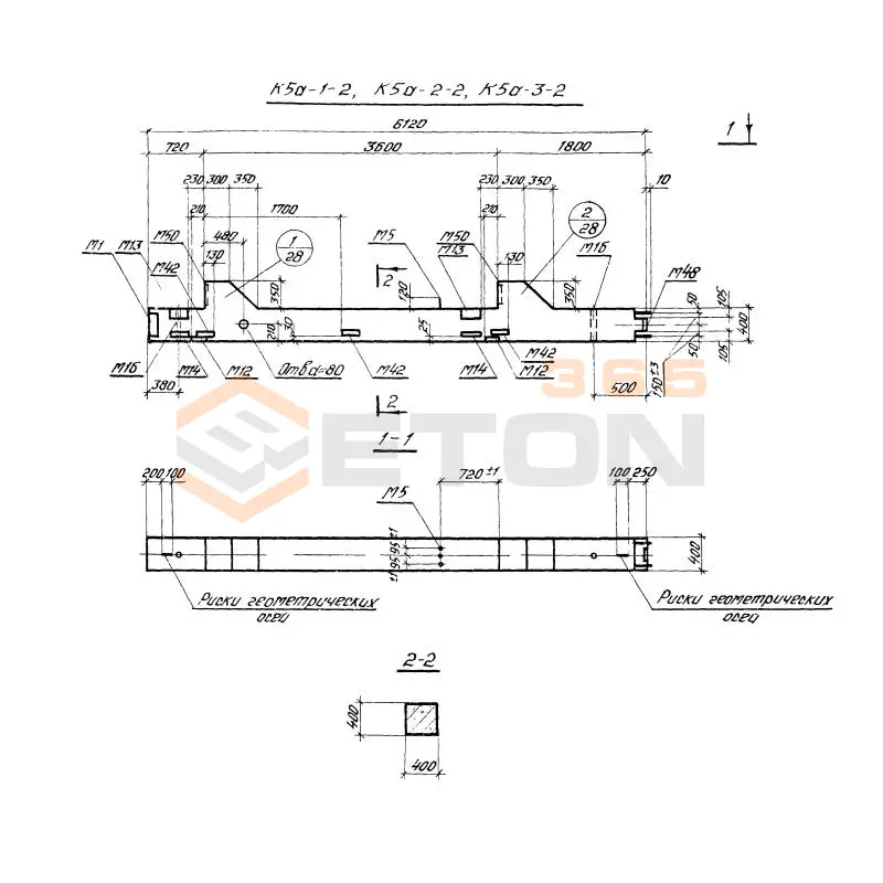 Колонны железобетонные (р.ч.346.3-07-31 КЖИ, инд.) К 5а-2-2 у