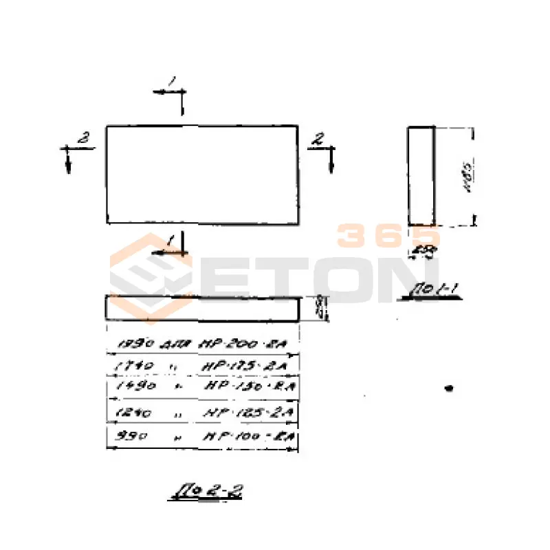Блоки наружных стен Серия СТ 02-01 НР 175-2 А (СТ 02-01)