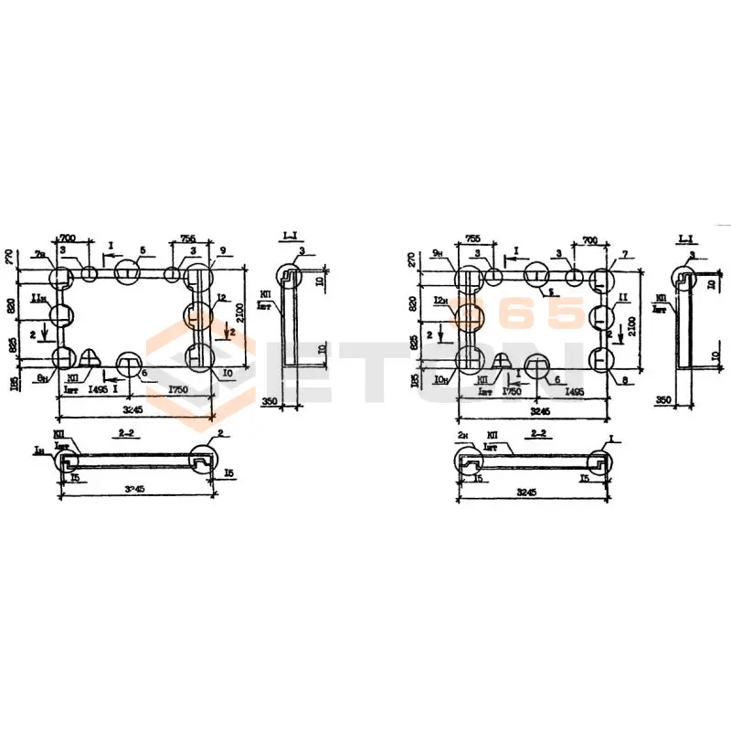 Панели наружных стен нулевого цикла Серия 1.090.1-7с 1ПСЦ 32-21-3,5 пс9 (1.090.1-7с)