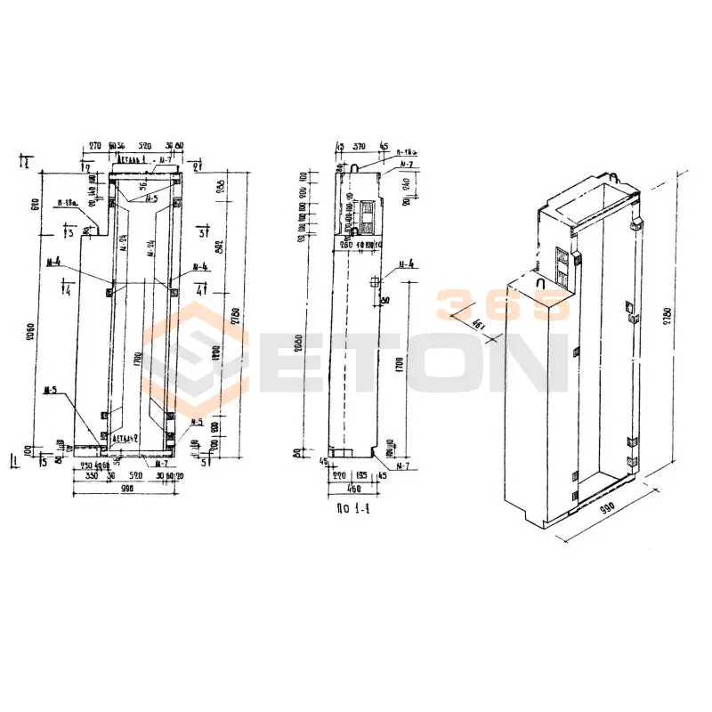 Блоки стеновые Серия 03-05 ВМС 38