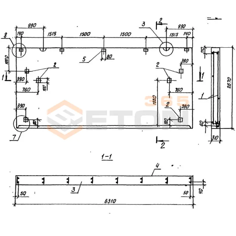 Панели парапетные Серия 1.100.1-7 1НЧ 63-27-31-50 л