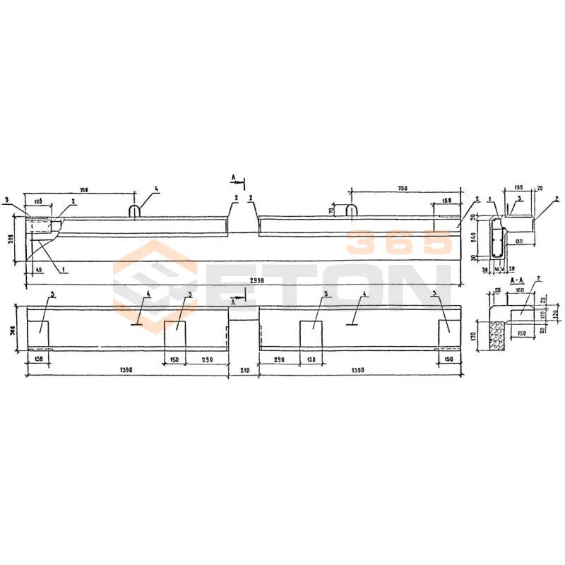 Блоки карнизные Серия 3.503.1-81 К тАIII-1
