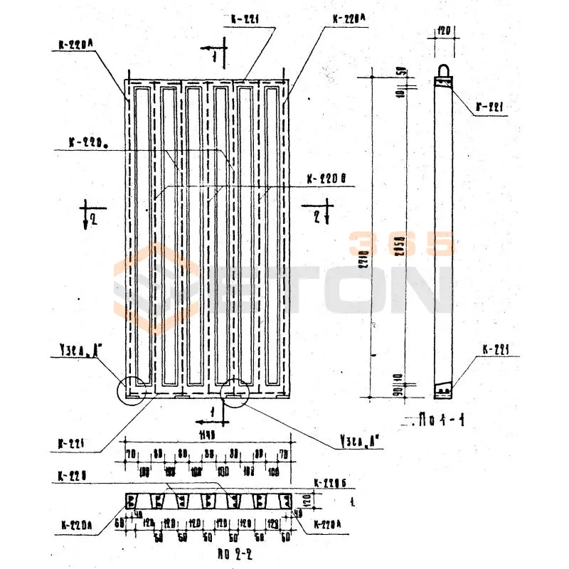 Экраны входов Серия ИИ 03-02 Альбом 15-64 ЭВ 2