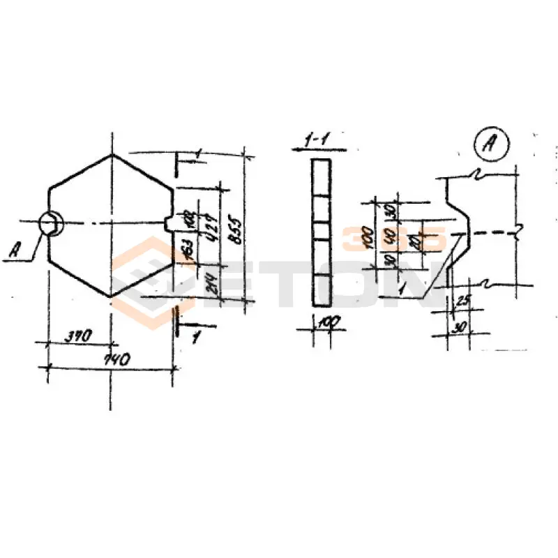 Плиты оформления откосов ТПР 320-069.86 ПОС 2 (ТПР 320-069.86)