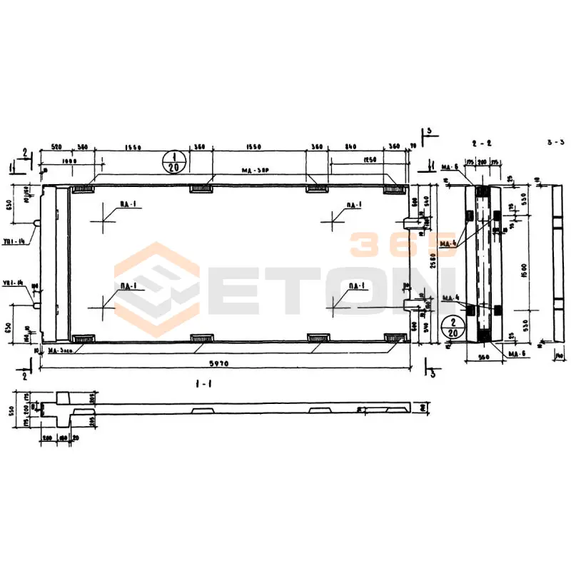 Диафрагмы жесткости Серия ИИ 04-6 ДМ 2-26-60 (ИИ 04-6)