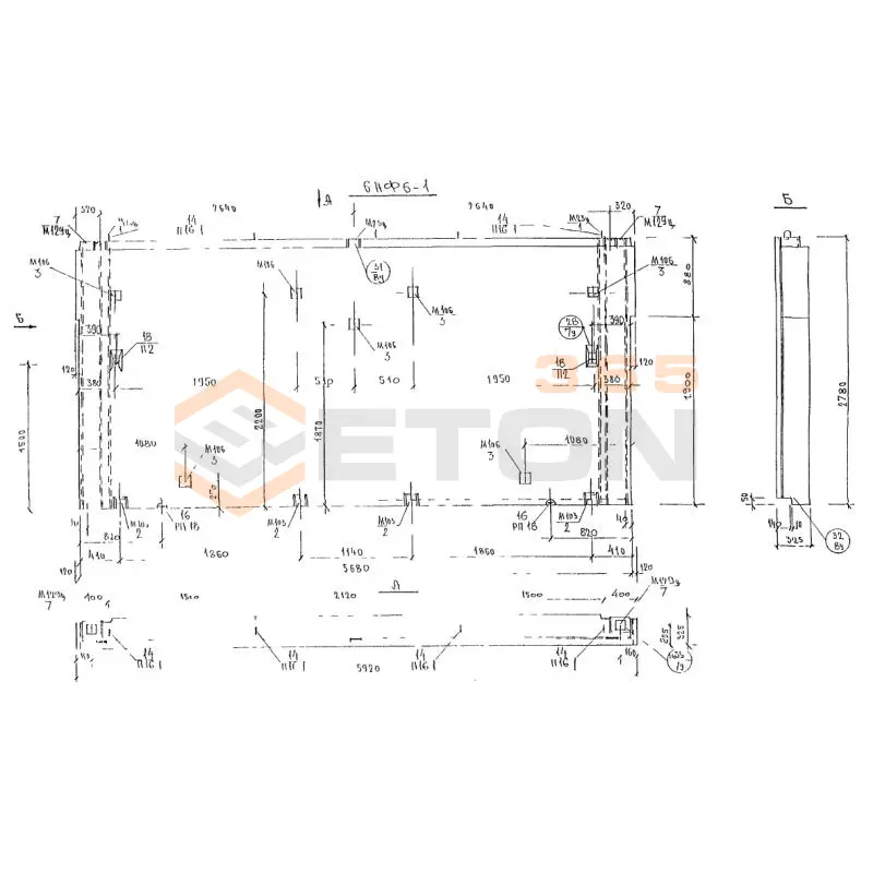 Панели наружных стен фризовые трехслойные Альбом 3РС 41-28 6НФ 6-1 (Альбом 3РС 41-28)