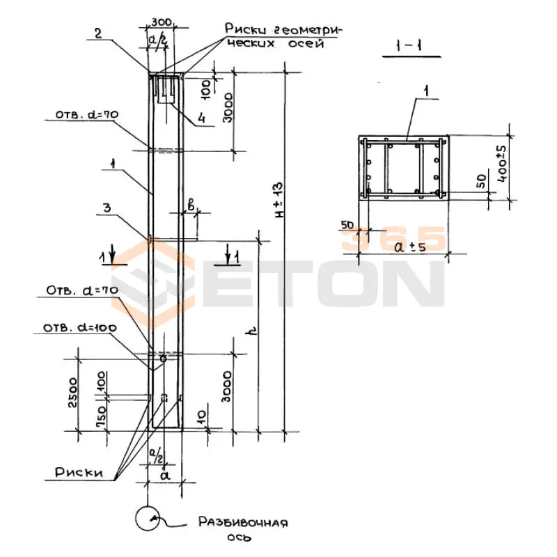 Колонны Серия 1.420-8/81 2КА 6-60(72)-10-1