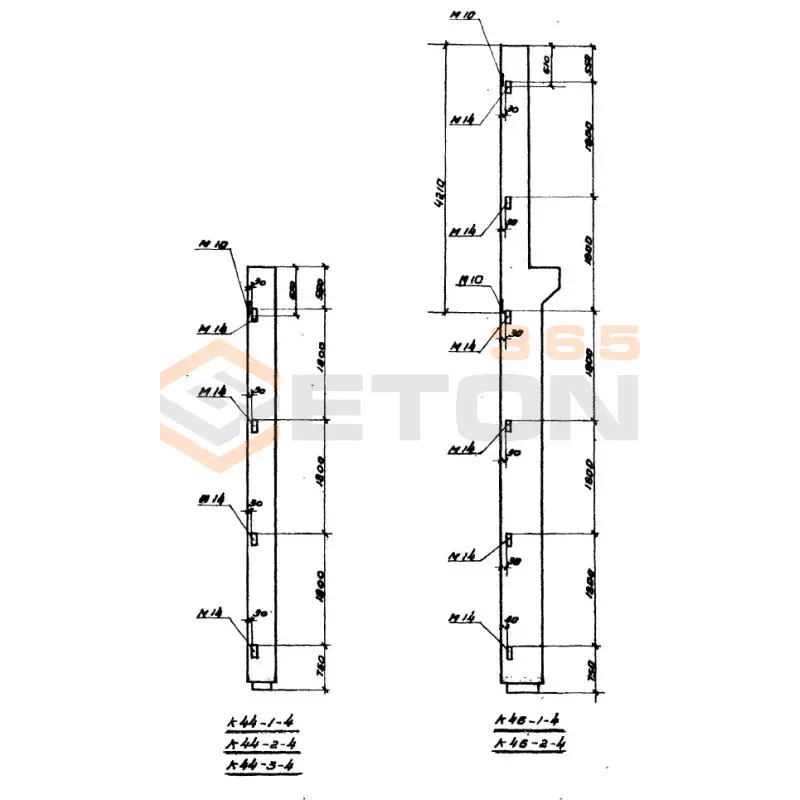 Колонны Серия ИИ 22-3 К 46-1-4 (ИИ 22-3)