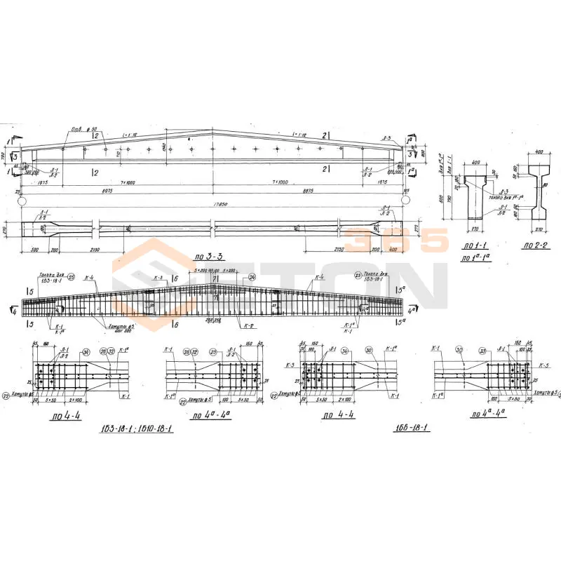 Балки Серия ПК 01-06 1Б 10-18-1